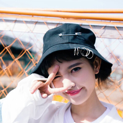

Korean Chaozhou Iron Ring Pin Individual Fishermans Cap Female Chaozhou Street Pot Cap Female Foldable Sunscreen Pot Cap Tide