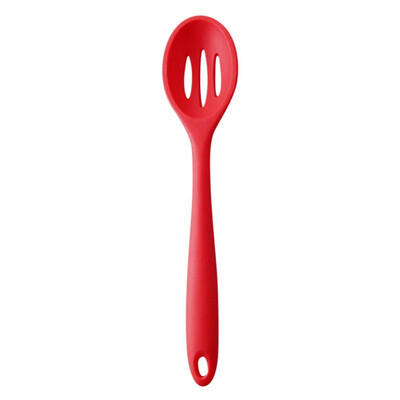 

High Temperature Resistance Spoon Silicone Soup Spoons Kitchenware Non-stick Cookware Rice Spoon Leak Shovel