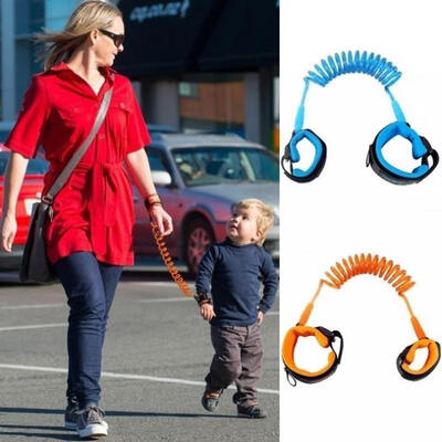 

15225 Meter Child Toddler Harness Baby Link Safety Reins Strap Leash Wrist Hand Belt Color Blue Orange