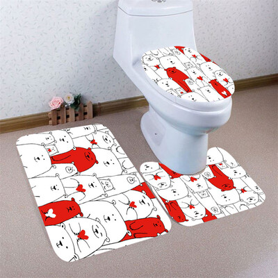 

〖Follure〗3pcs Colorful Pattern Non-Slip Bath Mat Bathroom Kitchen Carpet Doormats Decor