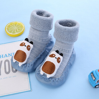 

Autumn Children Baby Socks Casual Fashion Cute Cartoon Slippers Kids Non-Slip Cotton Floor Socks