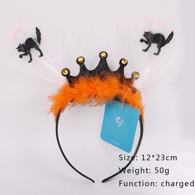 

Special Halloween Headband Witch Eyeball Spider Headband Decoration Ghost Festival Masquerade Net Yarn