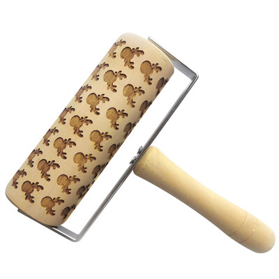 

Tailored Embossed Rolling Pin Christmas Wooden Rolling Pins For Baking Embossed Cookies