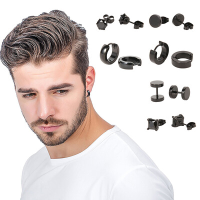 

612 Stainless Steel Black Studs for Men&Women