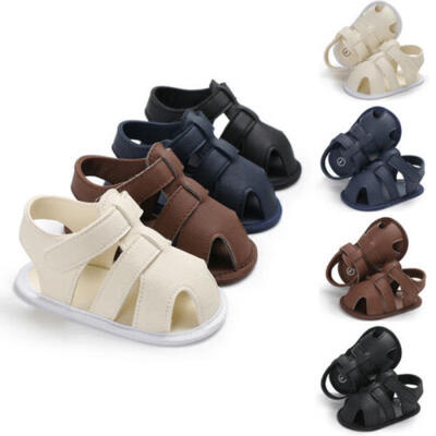 

UK Summer Newborn Baby Boy Girl Sandals Soft Sole Crib Shoes Sneaker Prewalker