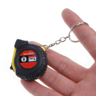 

Siaonvr Retractable Ruler Tape Measure Key Chain Mini Pocket Size Metric 1m Random color