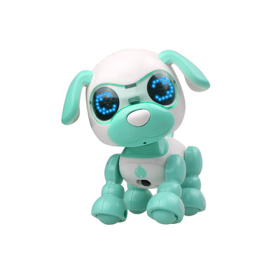 

Siaonvr Interactive Smart Puppy Robotic Dog LED Eyes Sound Recording Sing Sleep Cute Toy