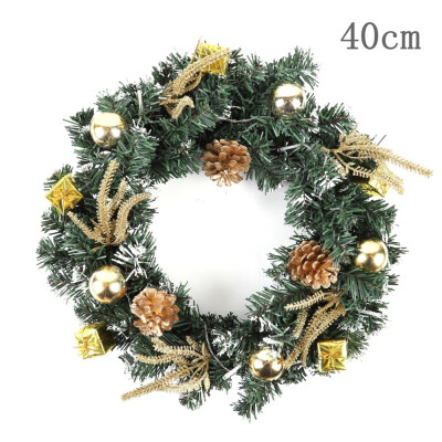 

Christmas Flowers Wreath Front Door Hang Round Garland For Christmas Party New Year Decorations Series Dropshipping