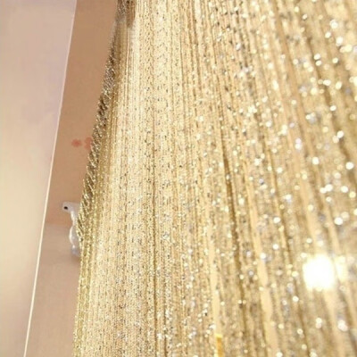 

Fashion 200cm100cm Fly Screen Tassel Curtain String Sparkle Curtains Room Divider Door Window Decor