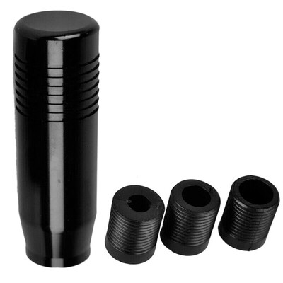 

Black Car Shift Knob Threaded Sleeve Speed Stick Gear Shifter Lever Universal