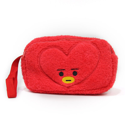 

KPOP Bangtan Boys BTS Pencil Case Pen Storage Makeup Bag Clutch Stuffed Plush Decor JIMIN SUGA JIN V