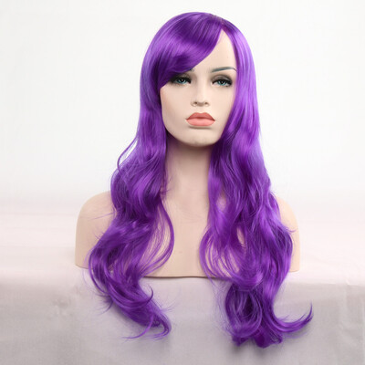 

〖Follure〗70cm Womens Heat Resistant Hair Blonde Long Curly Full Wig