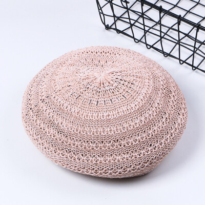 

Korean version of the spring&autumn new bud Hat outdoor Joker fashion pumpkin Hat solid color hollow knit berets