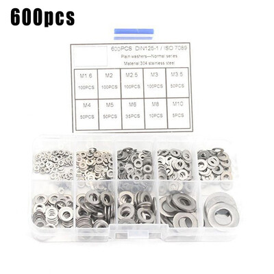 

Flat Washer Gasket Kit DIN125 M16 M2 M25 M3 M35 M4 M5 M6 M8 Stainless Steel