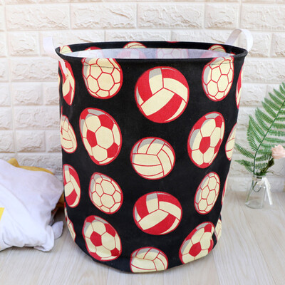 

Gobestart Cotton Linen Waterproof PE Coating Storage Basket Sundries Storage Box