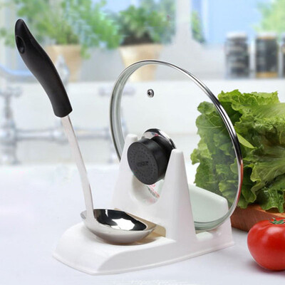

JPGIF Spoon Pot Lid Shelf Cooking Storage Kitchen Decor Tool Stand Holder