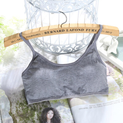 

Cotton All-match Vest For Teenage Girl Anti-light Fit 8-15 years Girl Wire Free Breathable Small Bra