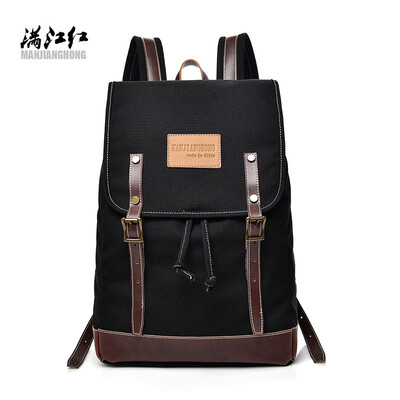 

2018 NEW Mens Backpack bag Shoulder Bag Mens Leisure Canvas Bag Mens Backpack