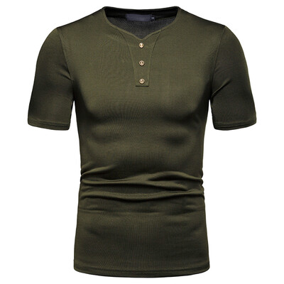 

Toponeto Fashion Mens Casual Mixing Colour Slim Fit Short Sleeve Sports Shirt Top Blouse