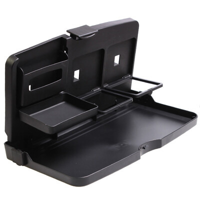 

Multifunctional Black Car Vehicle Mount ABS Foldable Meal Drink Cup Tray Holder Dinner Table Desk Accessory
