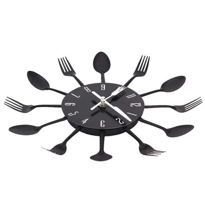 

Kitchen Wall Clock 3D Modern Cutlery Kitchen Spoon Fork Wall Clock Wall Decal Wall Room Home Decoration