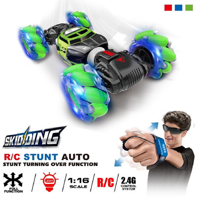 

RC Stunt Car 4WD Watch Gesture Sensor Control Deformable Electric Car All-Terrain Transformable Car Auto-demo for Kids Christmas G