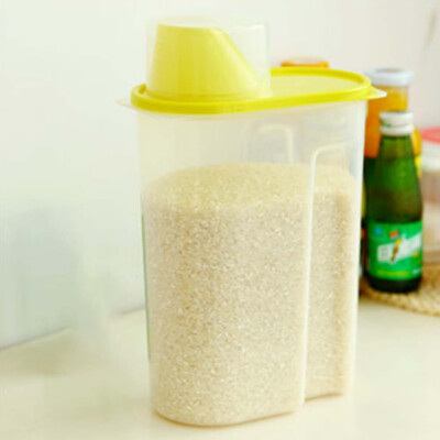 

Kitchen Whole Grains Storage Box Storage Tank Household Transparent Plastic Sealed Cans Food Cans