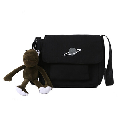 

Simple Small Canvas Shoulder Bag For Female Messenger Handbags Women Casual Cross body Bag