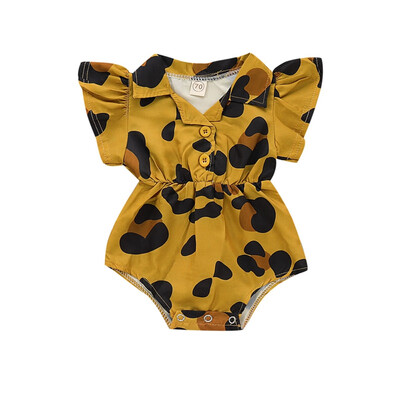

Newborn Baby Girl Flounced Solid Color Sleeveless Backless Romper Clothing Overalls Sunsuit 0-18M