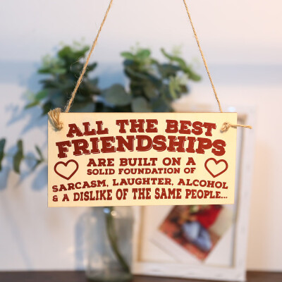 

Tailored Sign Board Best Friend Friendship Gift Chic Spending Heart Thank You Decoration