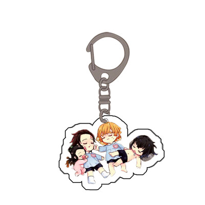 

Fat Bear 1Pcs Demon Slayer Acrylic Keychain Keyring Cosplay Anime Charm