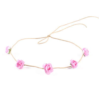 

Baby Girls Flower Headband Floral Headwear Apparel Wreath Photography Prop Party Gift