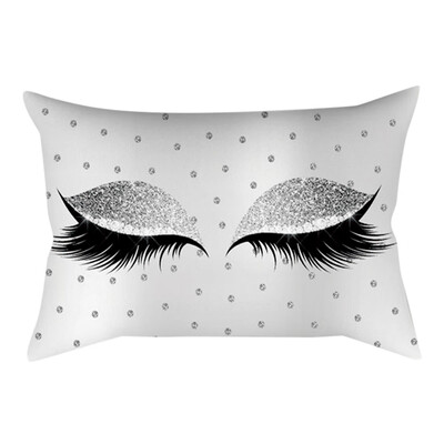 

〖Follure〗Eyelash Out Soft Velvet Cushion Cover 30x50cm Marble Pillow Cases