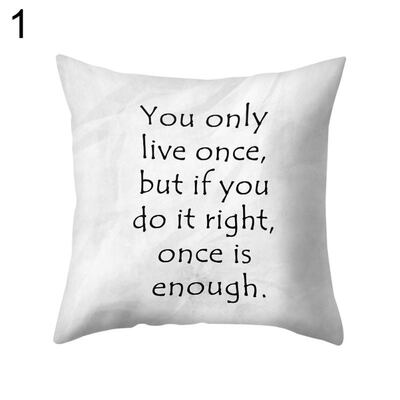 

Encouraging Letter Suqare Throw Pillow Case Cushion Cover Sofa Bedding Articles