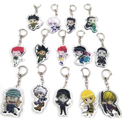 

Anime Acrylic Keychain HUNTER x HUNTER Keychain Anime Peripheral Transparent Key Pendant