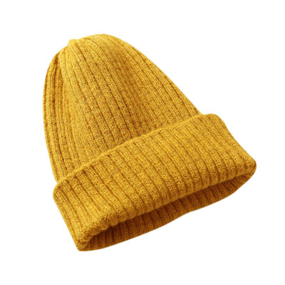 

Winter Warm Baby Girl Boy Hats Kids Solid Print Elastic Hats Cap Cute Soft Casual Hair Accessories 1-4Y