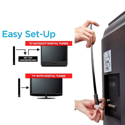 

〖Follure〗HDTV FREE TV Digital Indoor Antenna 1080p Ditch Cable As Seen