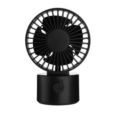 

Gobestart Desk Fan Noiseless USB Fan Cooling Fan with Double Fan Blades 2 Speeds Mini Size
