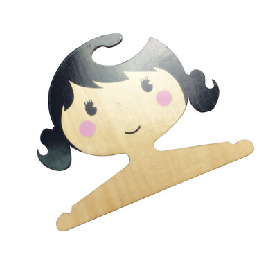 

Cartoon Wooden Baby Clothes Wood Hanger Children Room Hook Trend Available Cute