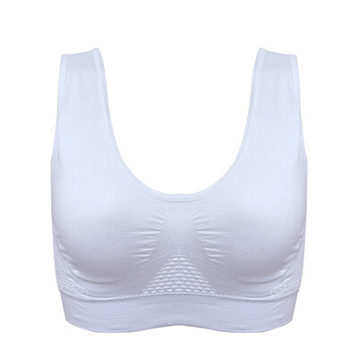

Comfortable Shockproof Sports Bra Mesh Hollow Out Breathable Bra Vest Yoga Push-up Fitness Support Sportswear Top