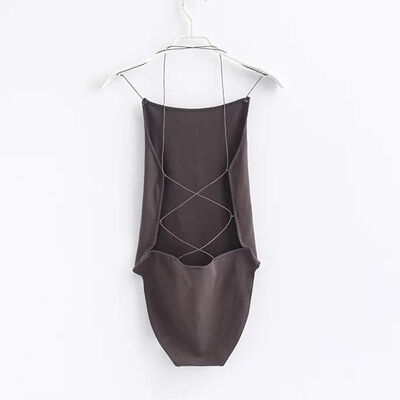 

New Fashion Backless Women Bodysuits Female Spaghetti Straps Summer Body Beach Suit Sexy Women Tops