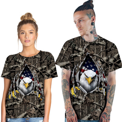 

Toponeto Women Men Youth Adult 3D Print Tie Family Matching T-Shirt Tops Tee July of 4th