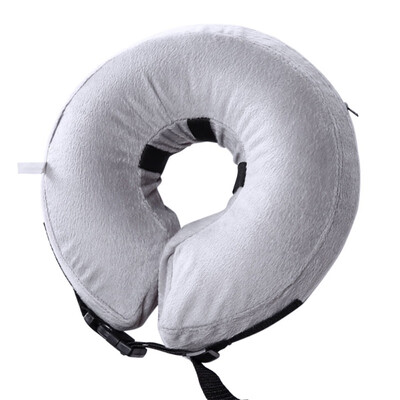 

Inflatable Collar For Dogs Zipper Plush PVC Adjustable Anti-bite Wound Healing Protective Neck Ring Dog Collar