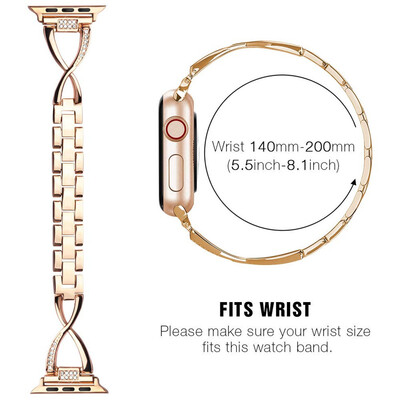 

〖Follure〗Metal Wristband Replacement Strap Bracelet for Apple Watch Bands 38mm40mm