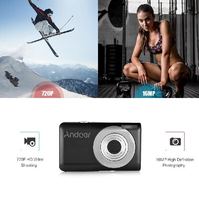 

Andoer 16MP 720P HD Digital Camera Video Camcorder with 2pcs Rechargeable Batteries 8X Optical & 4X Digital Zoom Anti-shake 27inc