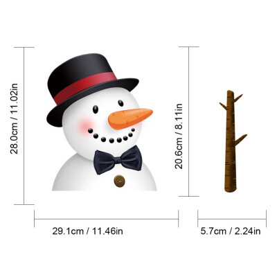 

Christmas Design Rear Wiper Decals Waving Arm Santa ClausSnowman Car Window Sticker Decor Snowman Waving Arm Wiper Decals