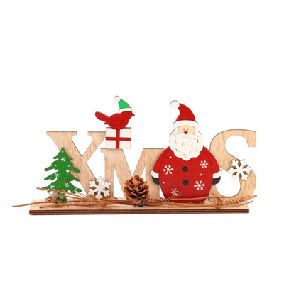 

Tailored Christmas Decorations Wooden Letters Ornaments Desktop Old Man Decoration