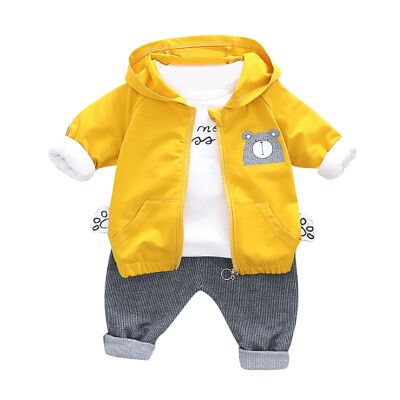 

Autumn Baby Boy Girl Long Sleeve Letters T-shirt Hoodie Cartoon Sweatshirt Trousers Casual Outfits