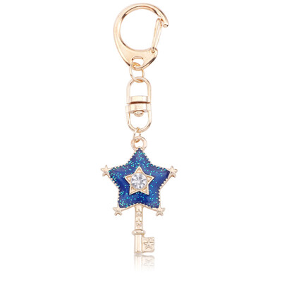 

Magic sakura with a key chain fashion diamond set cat drop oil pendant pendant
