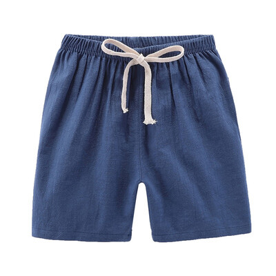 

Summer Children Trousers Solid Short Pants Kids Knee Length Casual Baby Boys Cotton Shorts